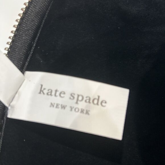 Kate Spade Slim Laptop Sleeve 13” Matte Black Floral Neoprene Case Padded - Picture 8 of 9